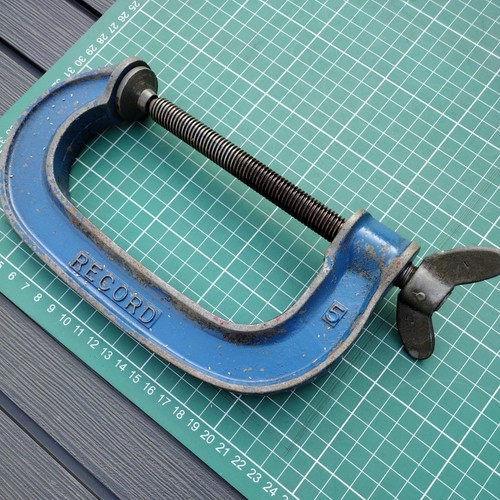 Vintage record g - vintage, clamp