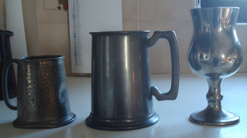 Vintage pair pewter - vintage,