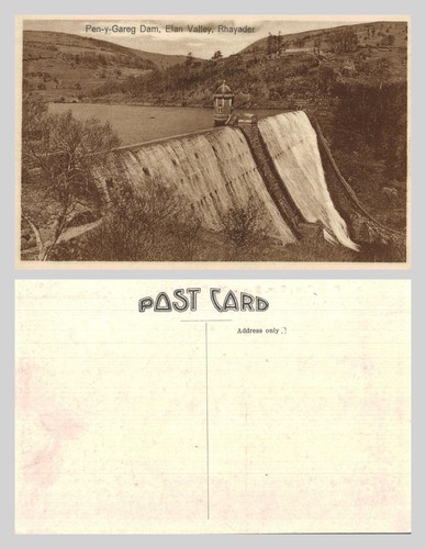 Vintage postcard pen - postcard,