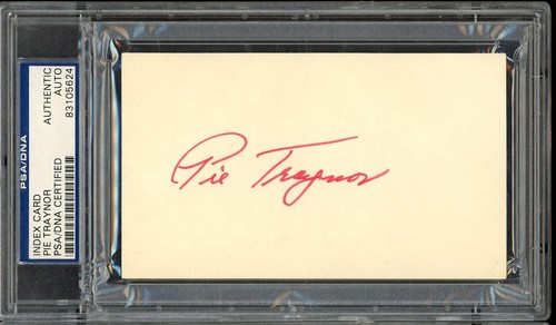 Pie traynor baseball signed - traynor,