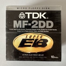 10x TDK Floppy Disks MF-2DD