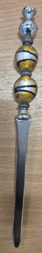 Letter opener glass marble - -,