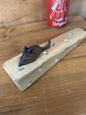 Hand Carved Mouse On Cheese