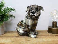 Tartan British Bulldog Resin