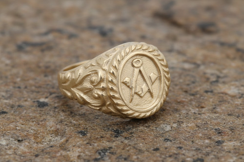 9ct yellow gold masonic - yellow,