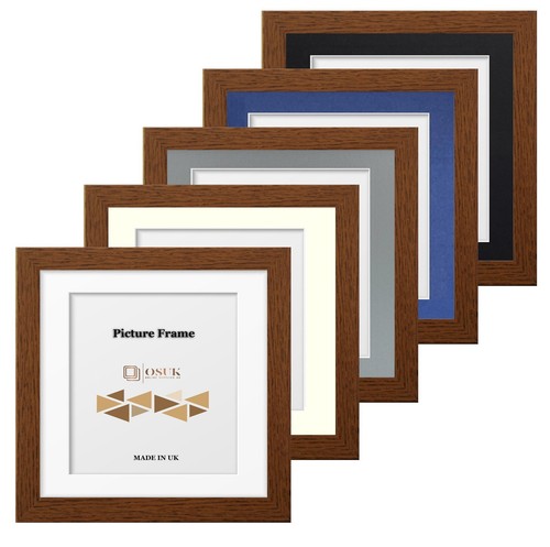 Photo frame walnut square - frame,