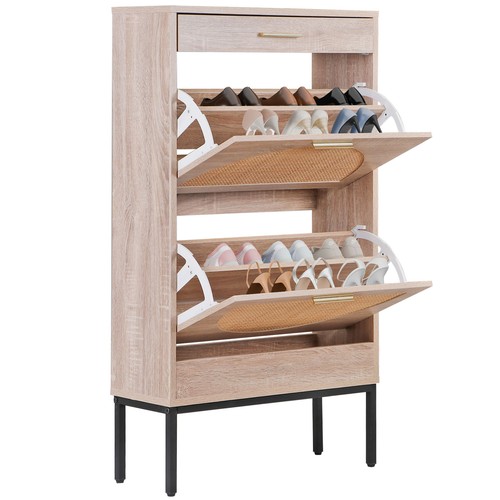Natural rattan shoe storage - natural,