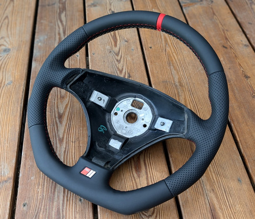 New leather steering - new,