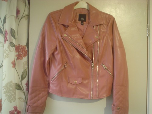 Faux leather bomber jacket - bomber, by