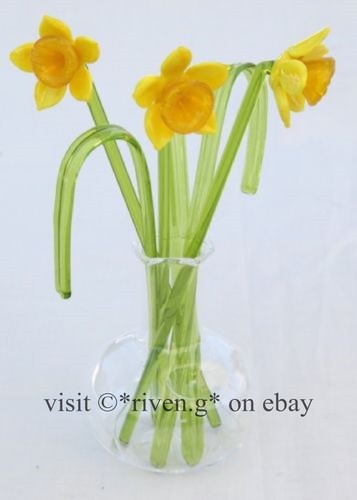 Glass flowers gift - glass,