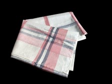 Vtg Old Bleach Pink/Grey/White