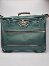Antler Garment Suit Dress Carrier Travel Bag Cruise Holiday Green /Brown Leather