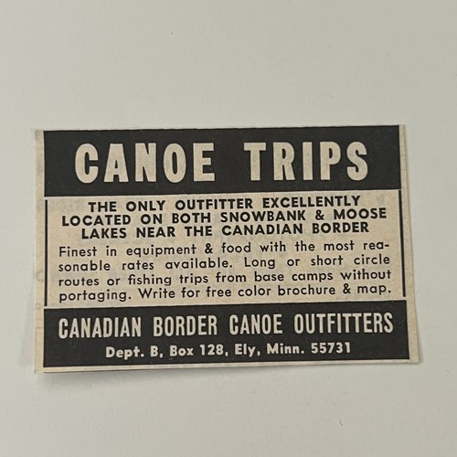 Canadian border canoe - border,