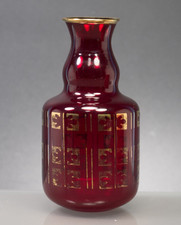 Vintage Ruby Red Glass Vase