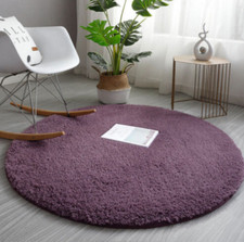 Circle Round Shaggy Rug Living