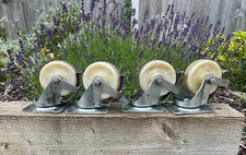 4 FLEXELLO WNY4RB Castor Wheels 4" Heavy Duty Swivel Brake Caster Trolley Wheel