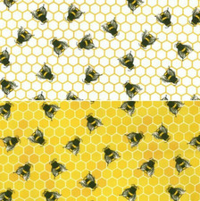Bee Honeycomb Ivory & Honey