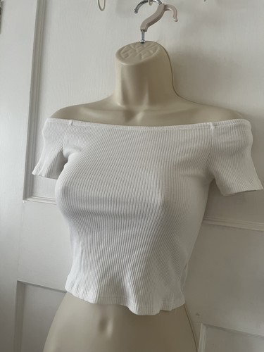 White ribbed off - white,