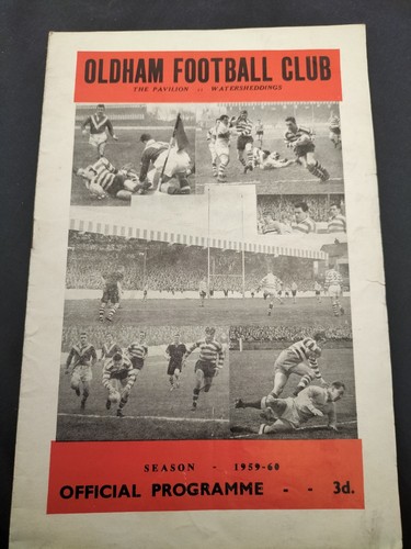 Vintage rugby league programme - rugby,