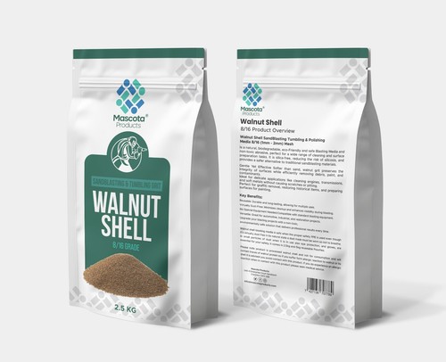 Shot blasting walnut shell - shot,