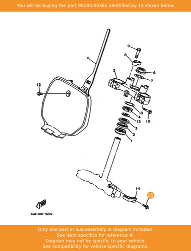 Yamaha bolt flange - yamaha, bolt,