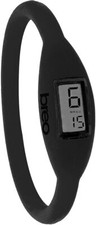 Brand New Genuine Breo Roam 17cm Medium Black Digital Silicone Strap Watch