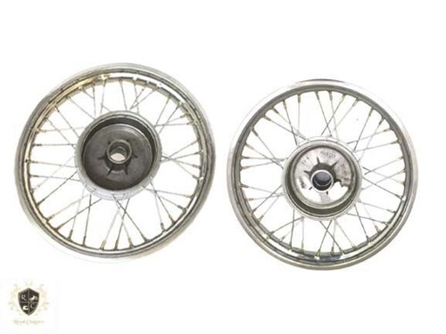 Pair chrome plate front rear - chrome,