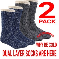 Mens Bed Slipper Socks Chunky