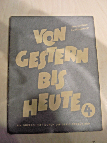 Old sheet music from - from, yesterday