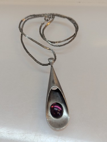 Vintage teardrop pendant - teardrop,