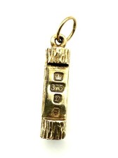 9ct Gold Ingot Pendant Solid Yellow Gold Ingot Bar Pendant Investment Great Gift