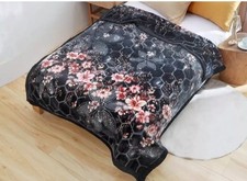 Blanket throw Mink Fleece faux