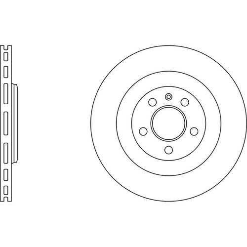 Brake discs vented for audi - 2x,