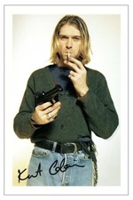 KURT COBAIN Signed Autograph PHOTO Fan Gift Signature Print NIRVANA Music