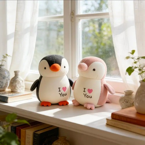Penguin plush soft toy love - toy,