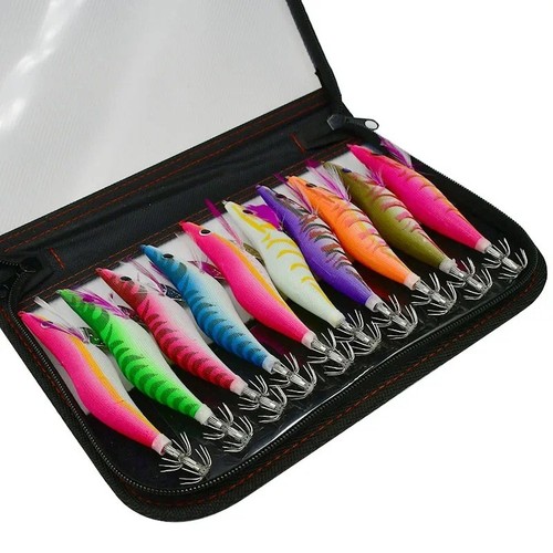 10pc luminous squid jig - jig, hook