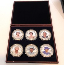 6 The Queen's Jubilee Coin Golden, Silver, Sapphire, Diamond, Platinum, Birthday