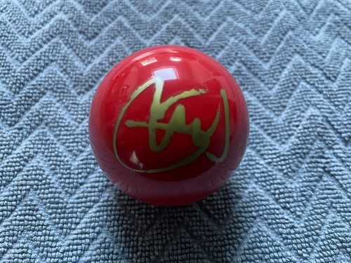 Stephen hendry signed red - hendry,