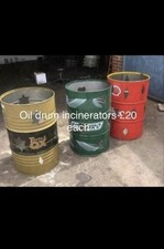 Oil barrel, 200  Ltr, Fire