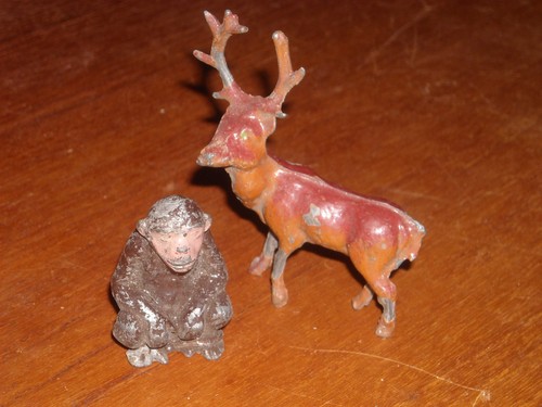 Vintage lead figure animals - lead,