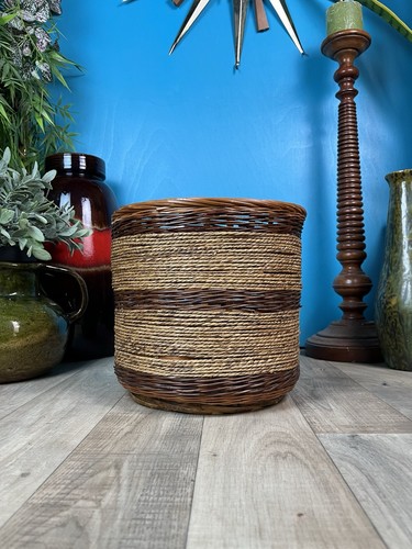 Vintage wicker rattan jute - vintage,