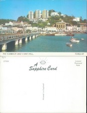 The Harbour and Vane Hill Torquay A Sapphire Card Cities Towns Seascape