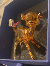 Swarovski Disney Bambi Figurine Topaz Crystal 5004688 – Boxed, Mint, Rare Collec