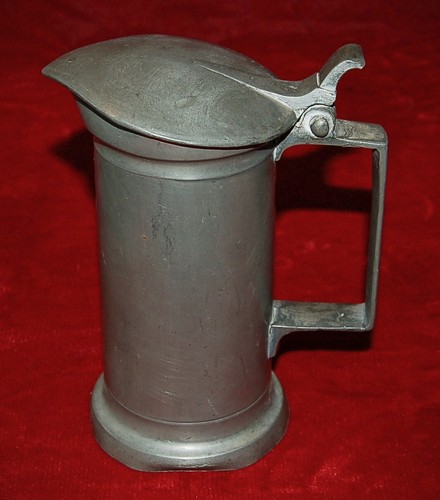 Antique pewter demi litre - demi,