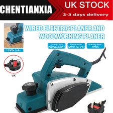 3-PIN Plug Electric Wood Planer Hand Power Plane Machine 1200W for DIY Carpentry