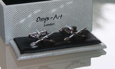 Novelty Cufflinks - Rowing