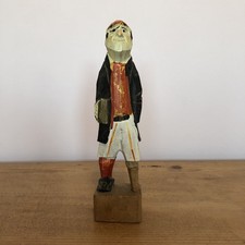 Peg Leg Pirate Wood Model Sculpture