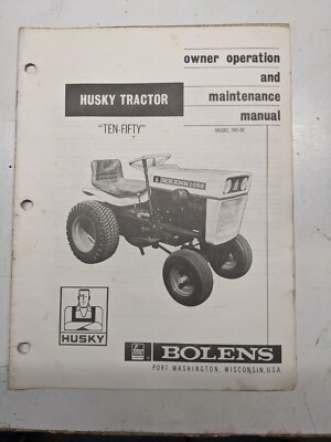Bolens huskey manual safety - huskey,
