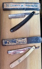 Two Vintage Cut Throat Razors In Boxes. The Crown & Sword, George Butler & Co.