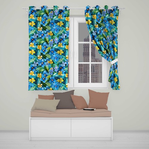 Blackout eyelet curtains - blackout,